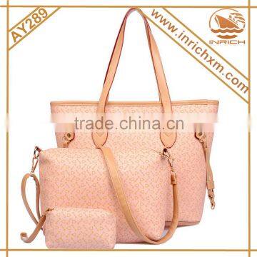 Handbag 3pcs, China Wholesale Cheap pu Handbag, Skull Handbag Wallet photo-4