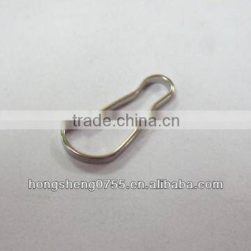 Foot shaped metal safety pin with nickle color