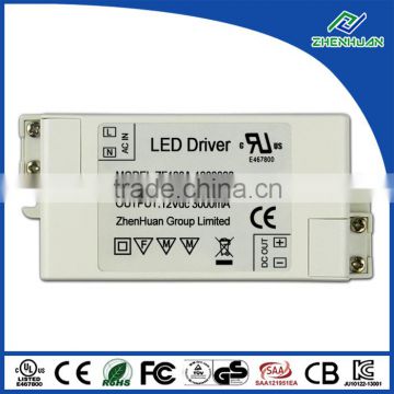 220V 12V AC/DC LED Transformer 12V 3A Driver For LED light With UL CE