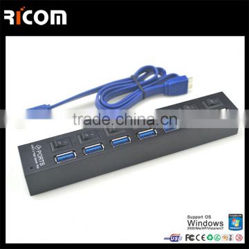 micro switch usb 3.0 hub,push button switch 3.0 hub,3.0 hub with pressure switch--HUB315-Shenzhen Ricom