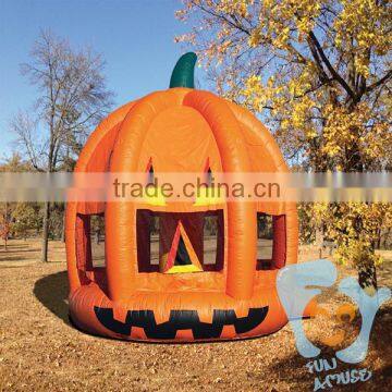 MOQ 1pc 0.55mm pvc tarpaulin pumpkin bounce house