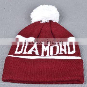 2014 New fashion design knitted winter hat for men and women