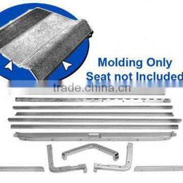 FOLDDOWN REAR SEAT,MOULDING 64-66 (FASTBACK) (CHROME STAINLESS) for FD MSTNG