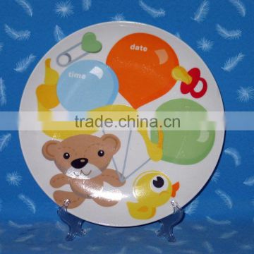 white Sublimation Coated Plate,plain ceramic plate