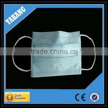 3ply blue disposable non-woven medical/laboratory face mask