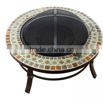 34''Round slate Fire pit