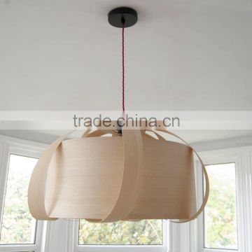 10.10-8 walnut wood beautiful cherry A handmade Wooden Peony Pendant Lampshade lamp