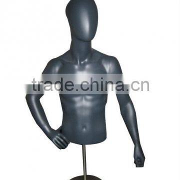 Half-body black display mannequins