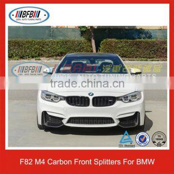 For BMW M Series F82 M4 Carbon Fiber Apron Auto Front Bumper Splitters photo-5