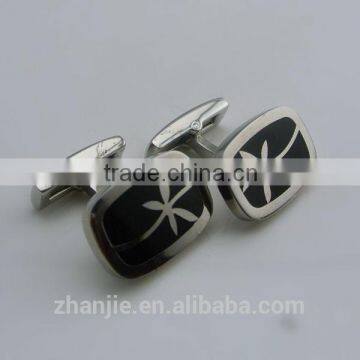 Coconut Tree Design Stainless Steel Cuff Links