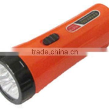 3 LED Plastic Rechargeable Flashlight