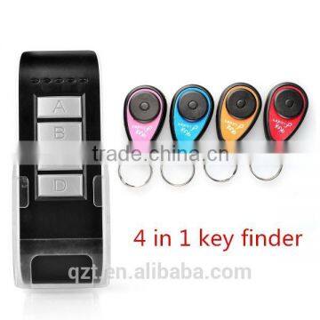 wireless remote control LED personal key finder Locate alarm Keychain Electronic Anti-lost 4 in 1 Key Finder