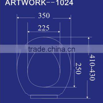 1024 Hot Sale Wall Mounted Plastic Sanitary Toilet Seat photo-4