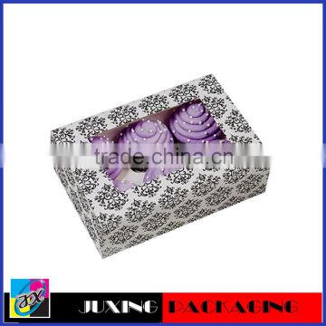 foldable cupcake box with window