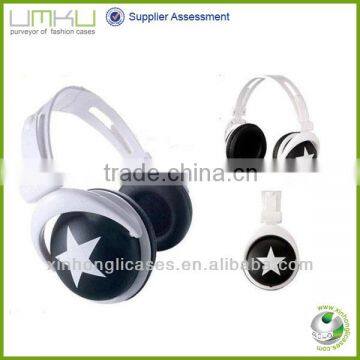 headphone with mic and volume control for mobile phone