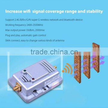 2400Mhz Mini Wifi Signal Booster China Silver With LCD Display photo-3