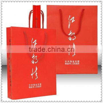 High quality 2014 luxury paper bag with company logo print