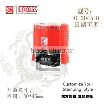 Date Time Stamps Automatic Numbering Self Inking Round Stamp Machine photo-2