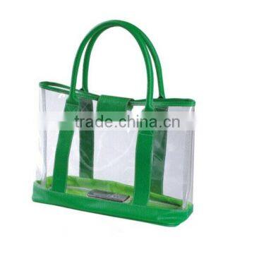 high quality new design transparent PVC beach bag