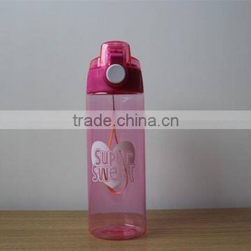 Food Grade unbreakable travel sports plastic water bottle