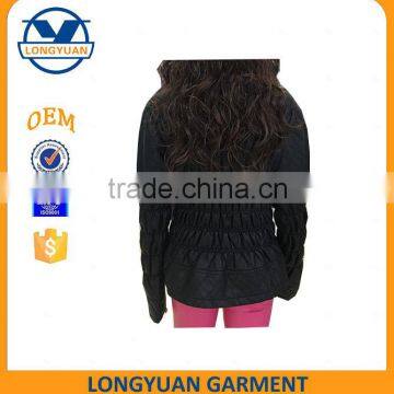 Hooded Fashion Warm Girls pu Jacket Form China photo-2