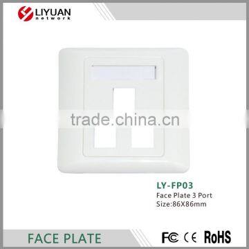 LY-FP03 86*86mm rj45 wall socket face plate