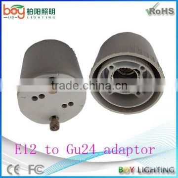 Hot gu24 adapter e12 to gu24 lamp holder led e12 to gu24