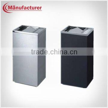 Rectangle Stainless Steel Swing Rubbish Bin,Grounp Trash Barrel/Metal Ashtray