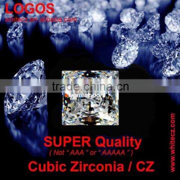 SUPER QUALITY CUBIC ZIRCONIA HAND CUT WHITE CZ, CZ STONES SQ / P SHAPE SYNTHETIC DIAMONDS LOOSE GEMSTONE ( NOT MACHINE CUT CZ )