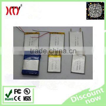XTY383450 3.7V 650mah rechargeable lipo battery ,lithium polymer battery 650mah