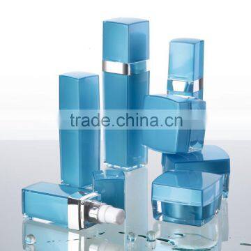 Square Acrylic Lotion Bottle with Pump, Cosmetic Packaging