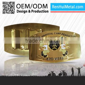 High quality custom Metal automatic buckle leather belt