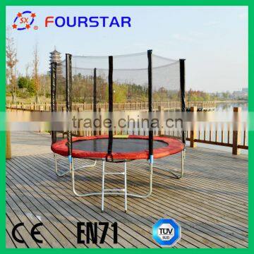 outdoor red bounce trampoline from China factory