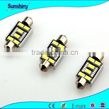 2015 NEW no flash most stable car led light c5w 5630 6 smd led light