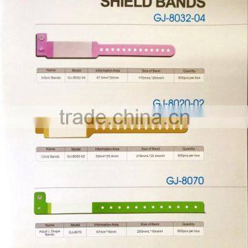 hospital disposable identification tape shield bands patinet name card