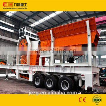 JIUchang mobile crushing & screening plant on truck