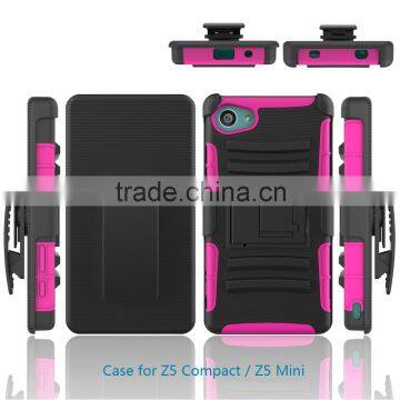 New arrival Fashion Hard Future Armor Impact Hybrid Hard Case Cover case for sony xperia z5 compact  china