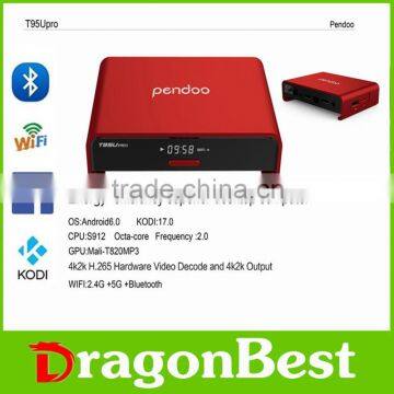 newest android 6.0 amlogic Pendoo T95U PRO S912 2g 16g android KODI 17.0 tv box better than android 4.0 tv box