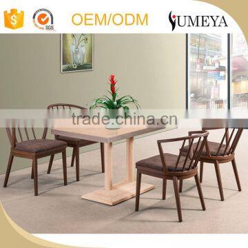 Wholesale metal wood like look restaurant used dining chairs for hotel