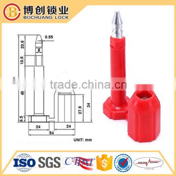 Container door seal bolt seal