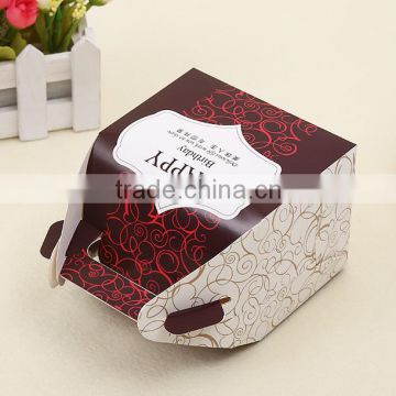 brown paper cake box with handle cracker box Muffin box Mousse box