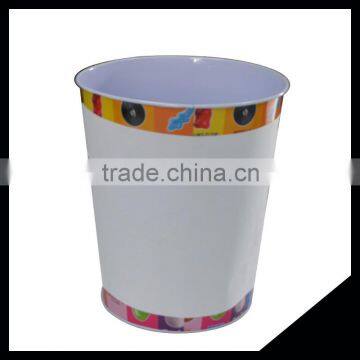 Household New Design Eco-friendly Metal Waste Bin Garbage Can With Open Top