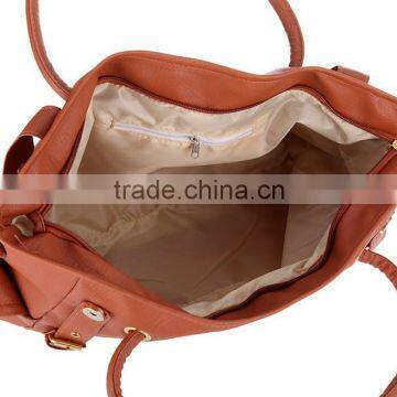 Lady OL Fashion Women Lady Big Capacity Tote Bag Satchel Shoulder Bag PU Leather Handbag photo-4