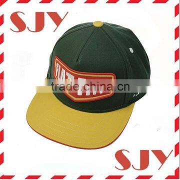 Two Tone Custom 3D Embroidrey Flat Brim Fitty Snapback Cap