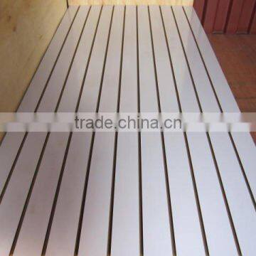 wholesale slatwall panels / melamine or pvc slotted mdf board