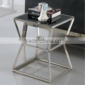 Modern glass side table