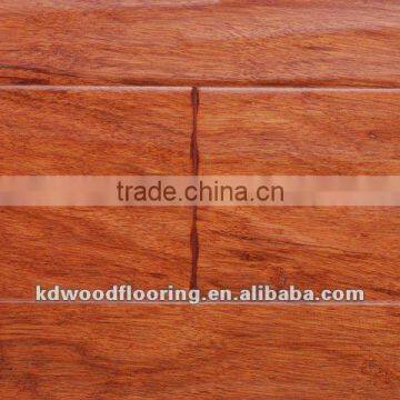 Distressed Bubinga engineered flooring