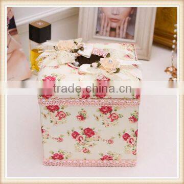 Fancy Decorative Square Fabric Tissue Box photo-3