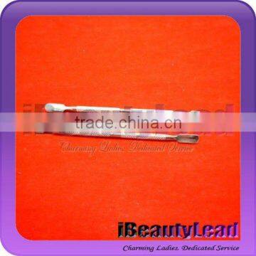 stainless nail cuticle pusher and nail cleaner