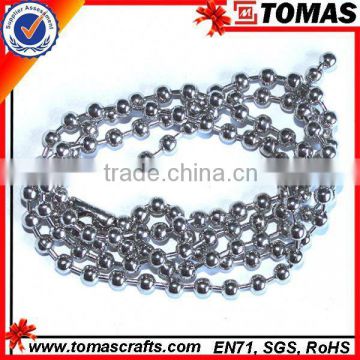 Guangzhou custom big silver ball chain